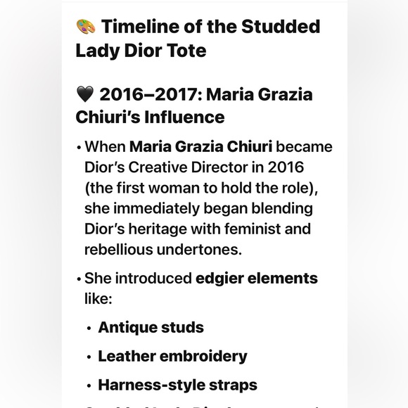 LADY DIOR LEATHER TOTE BAG ORIGINAL STRAP - Picture 15 of 17